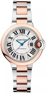 Cartier Ballon Bleu de Cartier 33mm Rose Gold$Steel Silvered