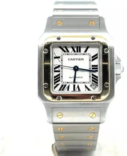 Cartier Santos 45mm Yellow Gold$Steel White