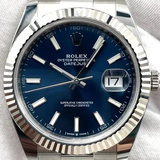 Rolex Datejust 41 126334-0001 41mm White gold and Stainless steel Blue