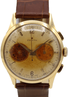 Zenith Chronograph 18k yellow gold champagne