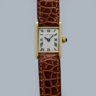 Cartier Tank Louis 26mm 18k yellow gold White