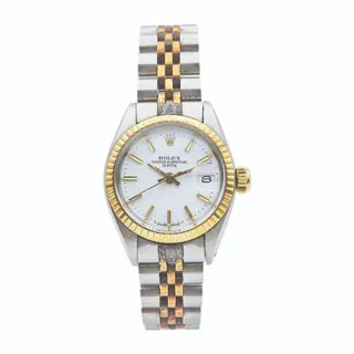 Rolex Stainless steel and 18k yellow gold White