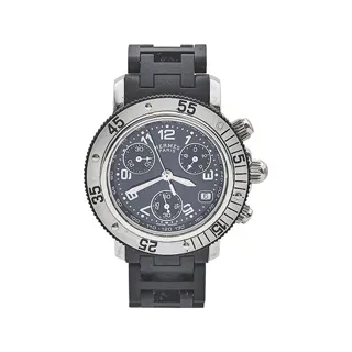 Hermès Clipper CL2.315 Stainless steel Black