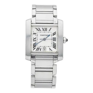 Cartier Tank Française W51002Q3 / 2302 28mm Stainless steel Silver