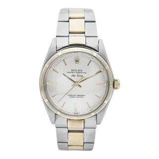 Rolex Air King 5500 Yellow gold and Stainless steel Cream