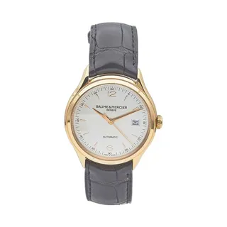 Baume & Mercier Clifton 65719 39mm 18k rose gold Silver