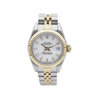 Rolex Datejust 69173 26mm Stainless steel and 18k yellow gold White