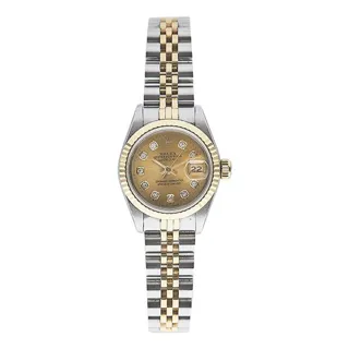 Rolex Datejust 69173 26mm Stainless steel and 18k yellow gold Champagne