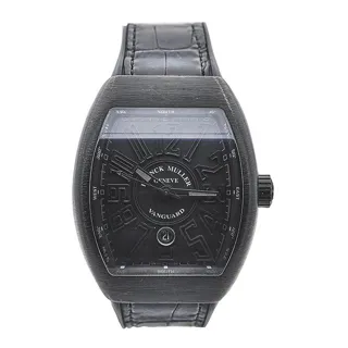 Franck Muller Vanguard V 45 SC DT 43mm Stainless steel and Carbon Black