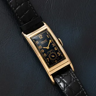 Gruen Curvex Gold-plated Black