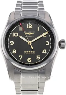 Longines Spirit L38101536 40mm Brushed/polished steel Black