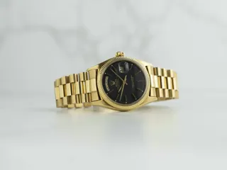 Rolex Day-Date 6611 36mm 18k yellow gold Black