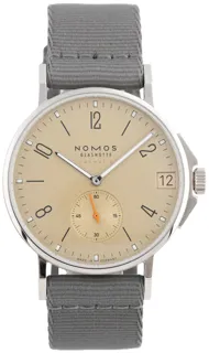 NOMOS Tangente 527 38.5mm Stainless steel Beige