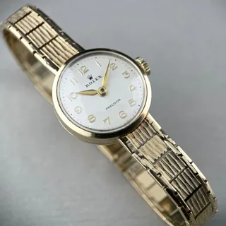 Rolex Precision RARE   'S   GOLD 20mm Yellow gold White