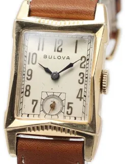 Bulova 23mm Yellow gold Silver