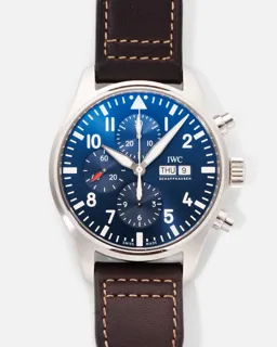 IWC Pilot Chronograph IW377714 43mm Stainless steel Blue