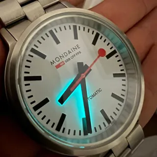 Mondaine MST.4161B.SJ 41mm Stainless steel White