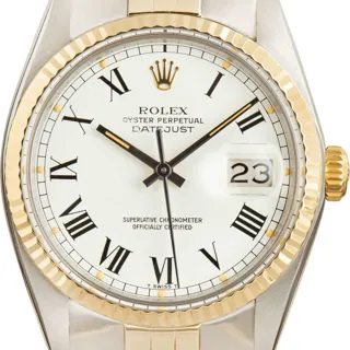 Rolex Datejust 16013 Stainless steel and 18k yellow gold White