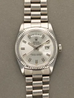 Rolex Day-Date 18039 36mm White gold Silver