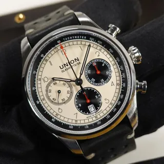 Union Glashütte Belisar Chronograph D009.427.16.262.00 44mm Stainless steel Champagne