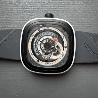 Sevenfriday P-Series P3/03 47mm Stainless steel and Rubber Black