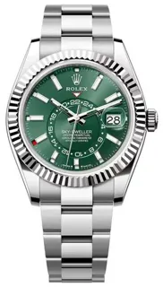 Rolex Sky-Dweller 336934 42mm Yellow gold and Stainless steel Green