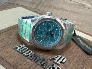 Audemars Piguet Royal Oak Perpetual Calendar 26613ST.OO.1220ST.01 41mm Stainless steel Turquoise