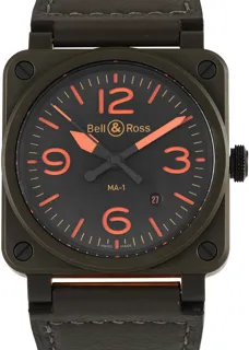 Bell & Ross BR039 BR0392-KAO-CE/SCA Ceramic and PVD khaki green