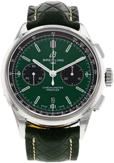 Breitling Premier B01 AB0118 Stainless steel green