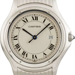 Cartier Cougar W35011F8 33mm Stainless steel Silver