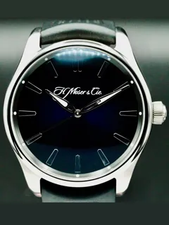 H. Moser & Cie. Pioneer Centre Second 3200-1200 Stainless steel Blue