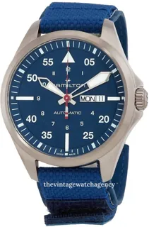 Hamilton Khaki Aviation H64655941 Titanium blue