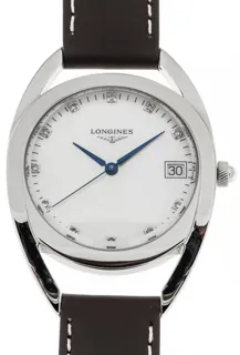 Longines Equestrian L6.138.4.87.2 34mm Stainless steel White