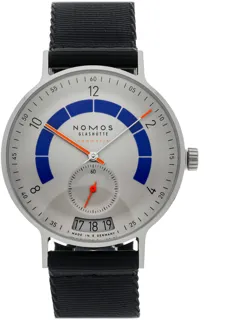 NOMOS Autobahn 1303 41mm Stainless steel gray