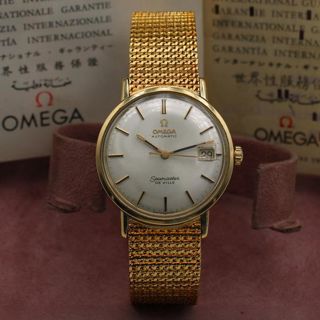 OMEGA DE VILLE 自動巻き時計 ゴールドカラー ヴィンテージ omega-seamaster-de-