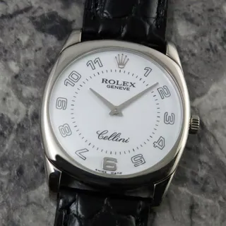 Rolex Cellini Danaos 4233 ( DIAL) 33mm White gold White