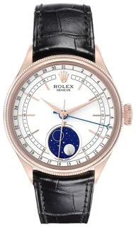 Rolex Cellini Moonphase 39mm Rose gold White