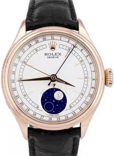 Rolex Cellini Moonphase 39mm Rose gold White