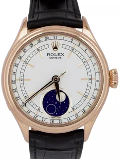 Rolex Cellini Moonphase 39mm Rose gold White