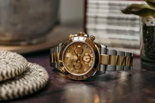 Rolex Cosmograph Daytona 116523 40mm Yellow gold and Stainless steel Champagne