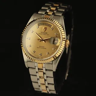 Tudor Prince Date-Day 76213 36mm Yellow gold and Stainless steel Golden