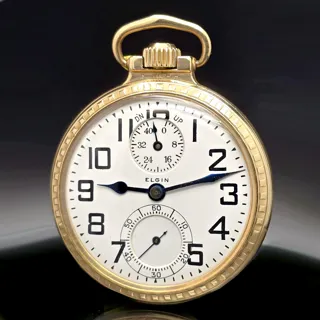 Elgin CA1926 Yellow gold White