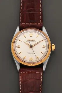 Rolex Oyster Perpetual 6565 34.5mm Stainless steel and 18k yellow gold Cream