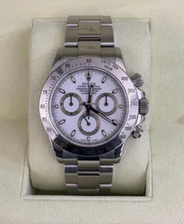 Rolex Daytona 116520 40mm Stainless steel White