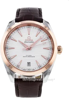 Omega Aqua Terra 220.23.41.21.02.001 Rose gold Silver