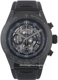 TAG Heuer Carrera Calibre HEUER 01 CAR2A90.FT6071 Ceramic and Titanium and Stainless steel Skeletonized