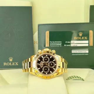 Rolex Daytona 116528 ( (1988-2015)) 40mm Yellow gold Black