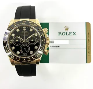 Rolex Daytona 116518LN ( (FROM 2016)) 40mm Yellow gold Black