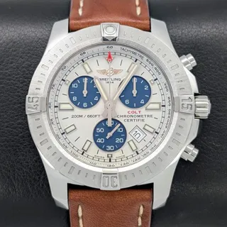 Breitling Colt Chronograph A73388 44mm Stainless steel White