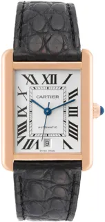 Cartier Tank Solo XL W5200026 Rose gold and Stainless steel Silver